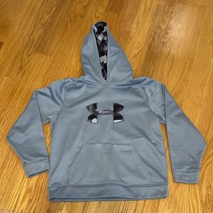 Under Armour Kids Gray Hoodie with Logo